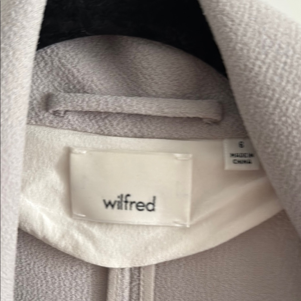 Wilfred Women's Light Beige Open-Front Blazer - Picture 2 of 4